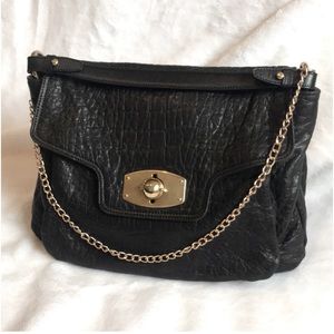 Furla Guggenheim Croc-Embossed Shoulder Bag, Crossbody, Handbag, Clutch